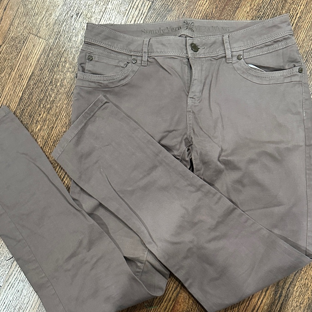 Vera Wang Simply Vera Brown Pants